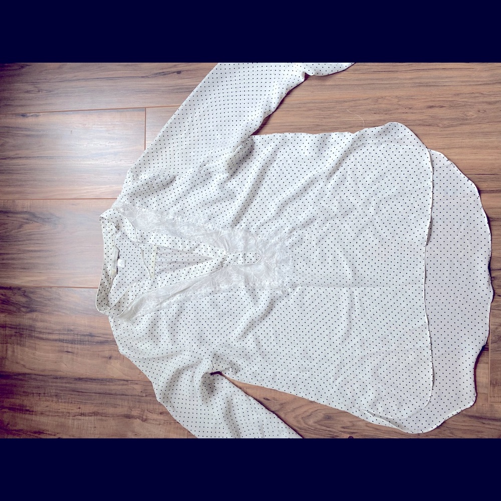 LC Lauren Conrad lace detailed blouse